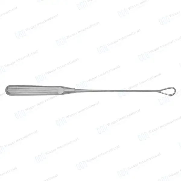 Thomas Uterine Curette 11″ (27.9cm) Blunt Blade Size #6 - surgical instruments manufactured by Waqar International, Sialkot - view 6
