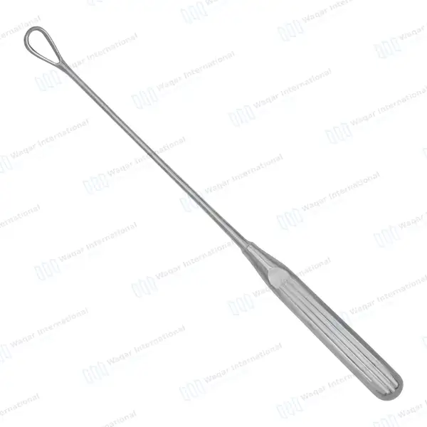 Thomas Uterine Curette 11″ (27.9cm) Blunt Blade Size #6 - surgical instruments manufactured by Waqar International, Sialkot - view 7