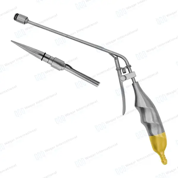 Hemorrhoid Suction Ligator Angled Straight with 10mm Loading Cone - surgical instruments manufactured by Waqar International, Sialkot - view 2