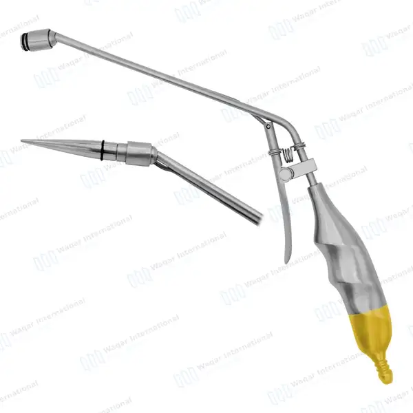 Hemorrhoid Suction Ligator Angled Down with 10mm Loading Cone - surgical instruments manufactured by Waqar International, Sialkot - view 2