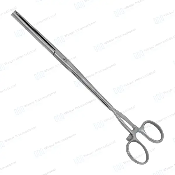 Museux Tenaculum Forceps 6mm Wide 2×2 Teeth 9.5″ Straight - surgical instruments manufactured by Waqar International, Sialkot - view 2