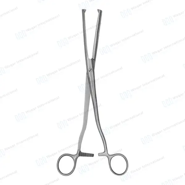 Museux Tenaculum Forceps 6mm Wide 2×2 Teeth 9.5″ Straight - surgical instruments manufactured by Waqar International, Sialkot - view 7