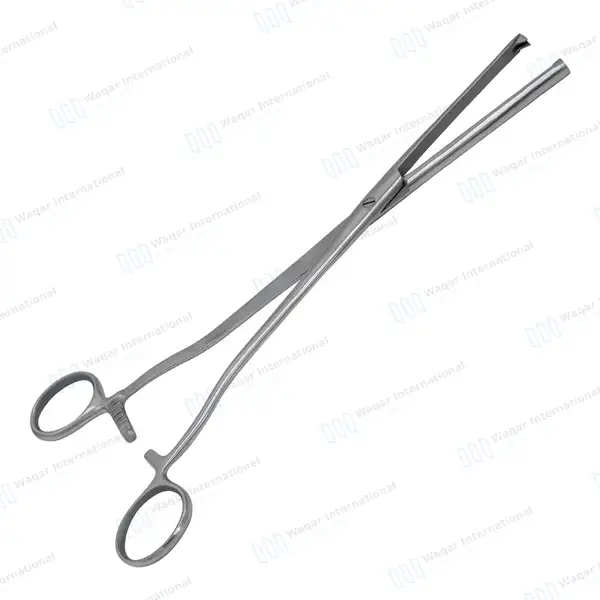 Museux Tenaculum Forceps 6mm Wide 2×2 Teeth 9.5″ Straight - surgical instruments manufactured by Waqar International, Sialkot - view 9