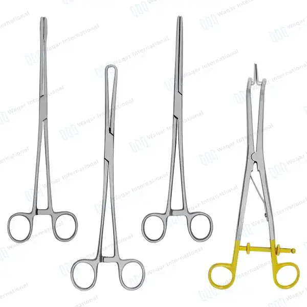 4 Pcs Gynecology Forceps Instruments Set - surgical instruments manufactured by Waqar International, Sialkot - view 2