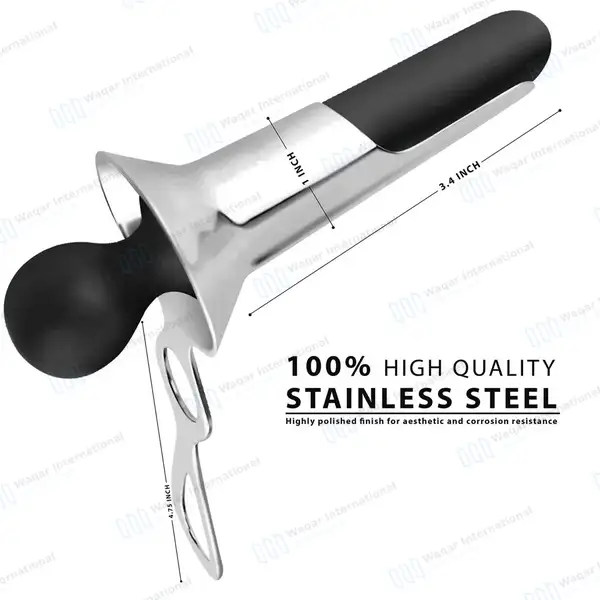 Pennington Rectal Speculum 4.75″ Long Handle with Boilable Obturator 86x25mm O.D. - surgical instruments manufactured by Waqar International, Sialkot - view 3
