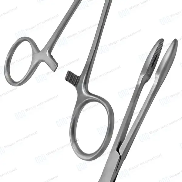 Maier Uterine Polypus Dressing Forceps 10″ Serrated 5X30mm Straight Jaws - surgical instruments manufactured by Waqar International, Sialkot - view 6