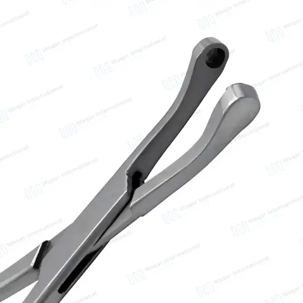 Thomas-Gaylor Uterine Biopsy Punch Forceps 9.5″ Curved Jaws 5mm Bite - surgical instruments manufactured by Waqar International, Sialkot - view 6