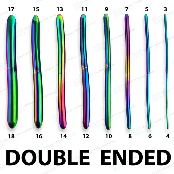 8 Pcs Rainbow Hegar Uterine Dilators Set 3mm/4mm – 17mm/18mm Double Ended - surgical instruments manufactured by Waqar International, Sialkot - view 2