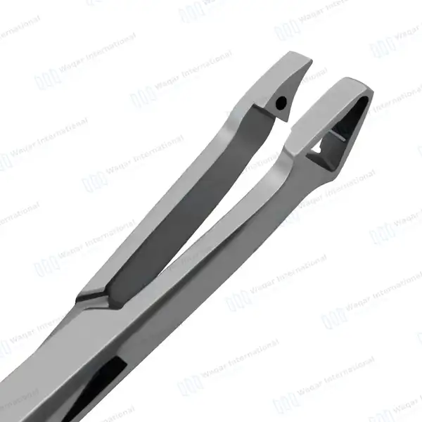 Thomas Gaylor Uterine Biopsy Punch 9.5″ Triangular Bite with Angled Shank - surgical instruments manufactured by Waqar International, Sialkot - view 5