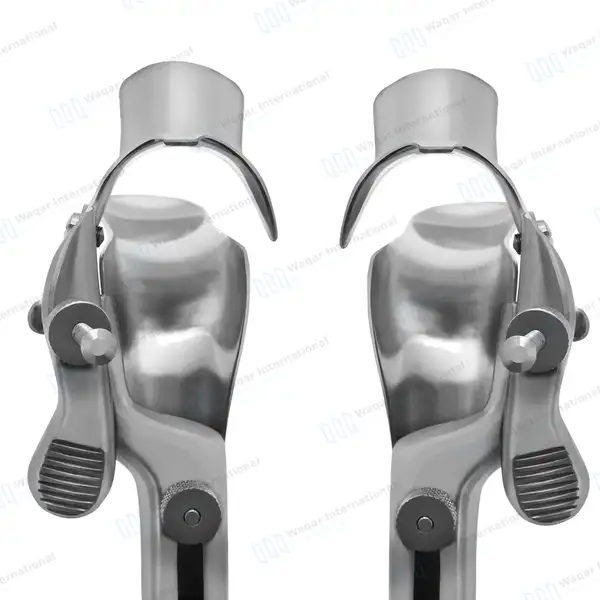 2 Pcs Left & Right Graves Open-Sided Vaginal Speculum Set – Medium - surgical instruments manufactured by Waqar International, Sialkot - view 2