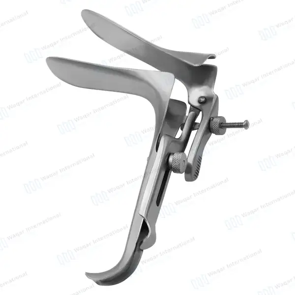 2 Pcs Left & Right Graves Open-Sided Vaginal Speculum Set – Medium - surgical instruments manufactured by Waqar International, Sialkot - view 5