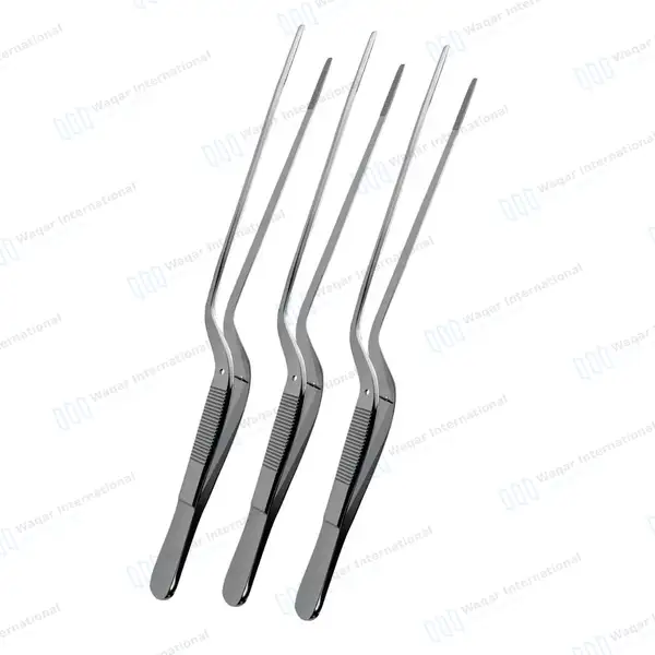 3 Pcs Lucae Ear Forceps 5.5″ Bayonet Shape with Serrated Tips - surgical instruments manufactured by Waqar International, Sialkot - view 2