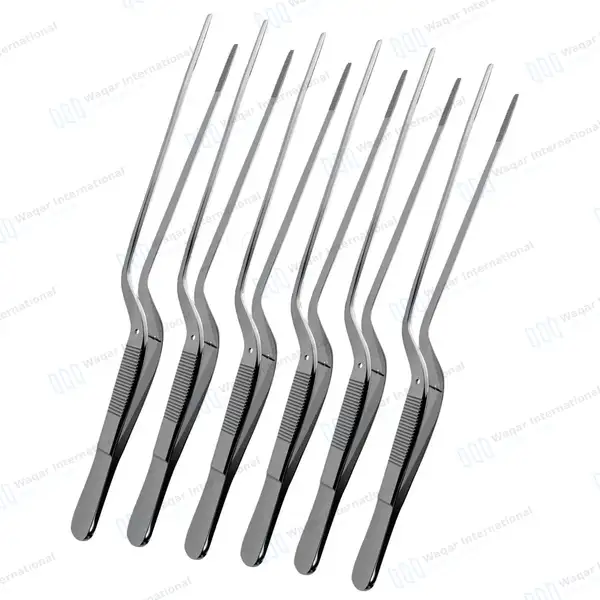 6 Pcs Lucae Ear Forceps 5.5″ Bayonet Shape with Serrated Tips - surgical instruments manufactured by Waqar International, Sialkot - view 2