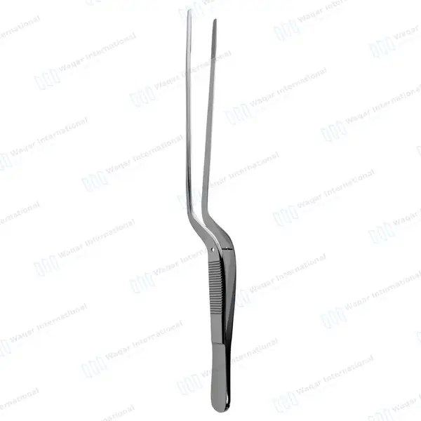 3 Pcs Adson Bayonet Dressing Forceps 8.25″ Serrated - surgical instruments manufactured by Waqar International, Sialkot - view 2
