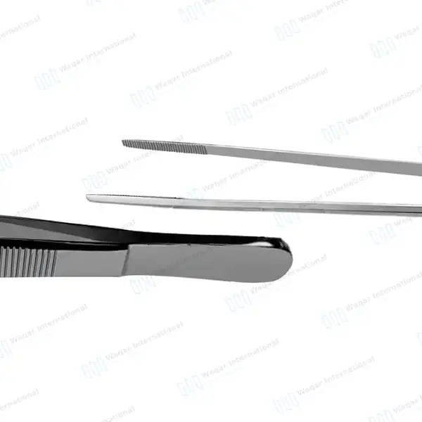 6 Pcs Adson Bayonet Dressing Forceps 8.25″ Serrated - surgical instruments manufactured by Waqar International, Sialkot - view 9