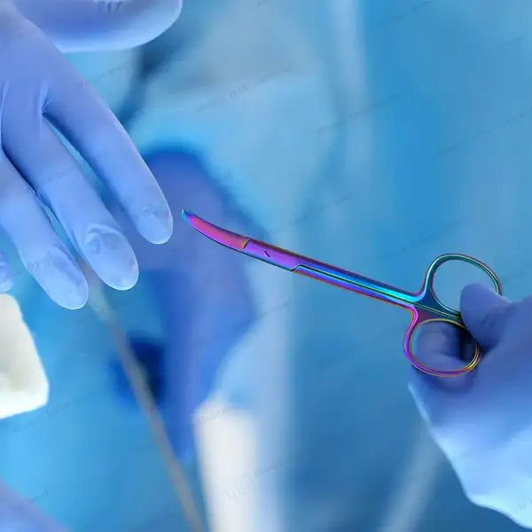 Northbent Stitch Scissor 4.5″ Rainbow Color Coated - surgical instruments manufactured by Waqar International, Sialkot - view 9