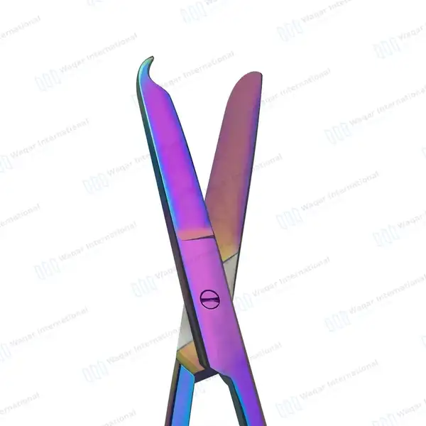 Rainbow Littauer Spencer Stitch Scissors 4.5″ - surgical instruments manufactured by Waqar International, Sialkot - view 4