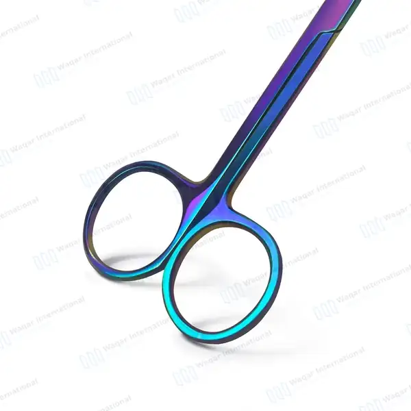 Rainbow Littauer Spencer Stitch Scissors 4.5″ - surgical instruments manufactured by Waqar International, Sialkot - view 6