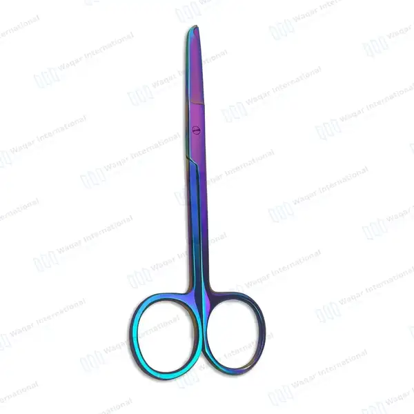 Rainbow Littauer Spencer Stitch Scissors 4.5″ - surgical instruments manufactured by Waqar International, Sialkot - view 8