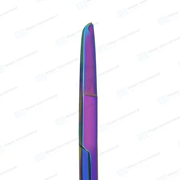 6 Pcs Rainbow Littauer Spencer Stitch Scissors 4.5″ - surgical instruments manufactured by Waqar International, Sialkot - view 5
