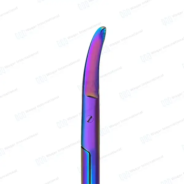12 Northbent Stitch Scissors 4.5″ Rainbow Color Coated - surgical instruments manufactured by Waqar International, Sialkot - view 5