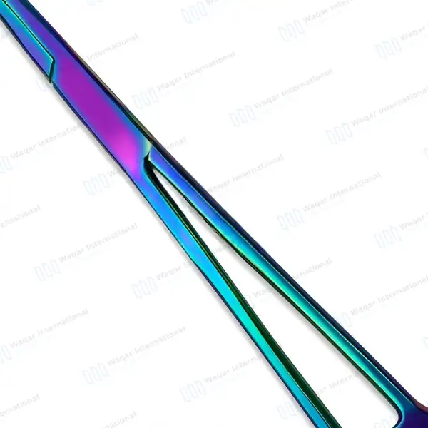 3 Pcs Hemostats Forceps & Bandage Scissor Set 5.5″ – Rainbow Color - surgical instruments manufactured by Waqar International, Sialkot - view 5