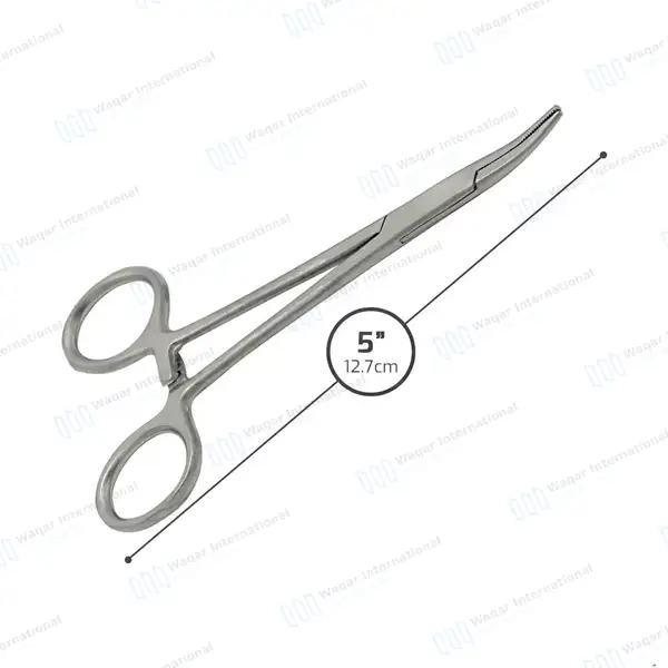 10 Pcs Mosquito Hemostat Locking Forceps 5″ Curved - surgical instruments manufactured by Waqar International, Sialkot - view 2