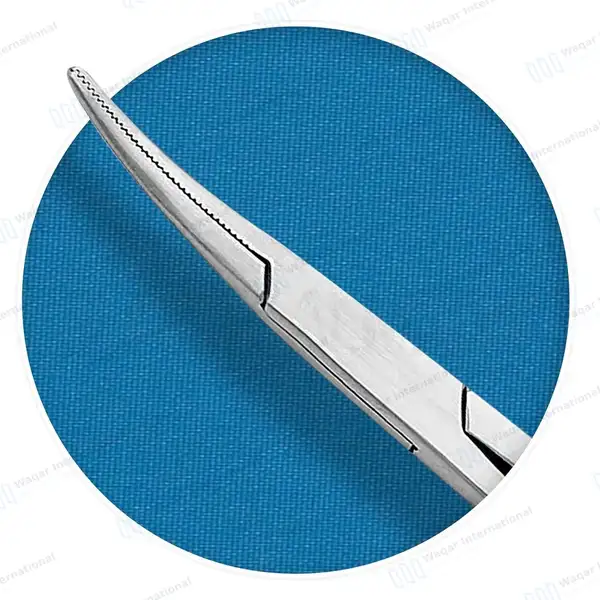 10 Pcs Mosquito Hemostat Locking Forceps 5″ Curved - surgical instruments manufactured by Waqar International, Sialkot - view 4
