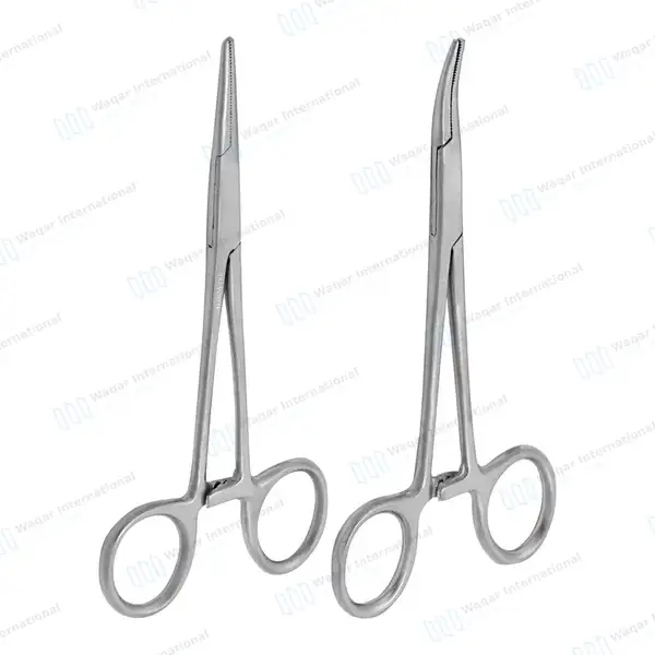 10 Pcs Mosquito Hemostat Forceps 5″ Straight & Curved - surgical instruments manufactured by Waqar International, Sialkot - view 2