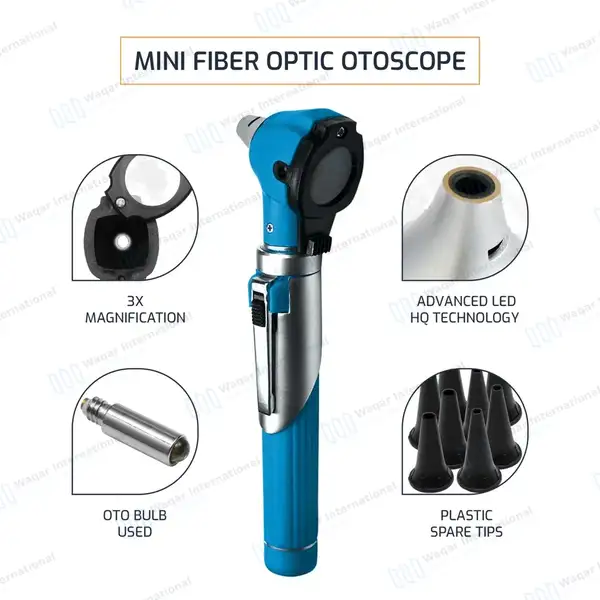 13 Pcs Mini Fiber Optic Otoscope Set – Sea Breeze - surgical instruments manufactured by Waqar International, Sialkot - view 6