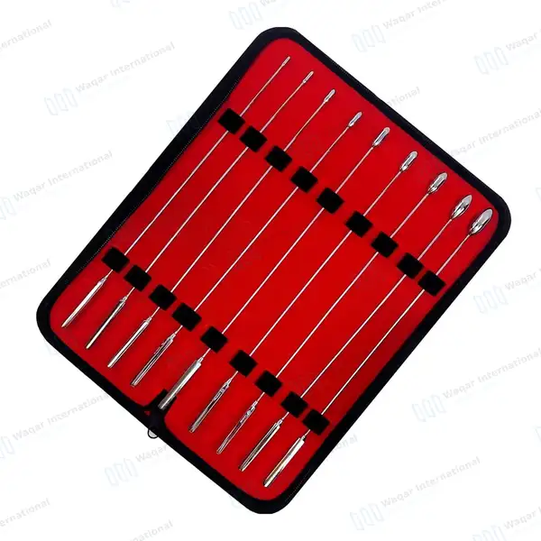 9 Pcs Bakes Common Duct Dilators Set 3mm-11mm Single Ended - surgical instruments manufactured by Waqar International, Sialkot - view 4