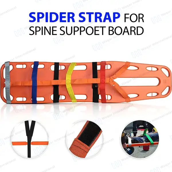 Blue EMT Backboard Spine Board Stretcher Immobilization Kit – Free Trauma Bag - surgical instruments manufactured by Waqar International, Sialkot - view 5
