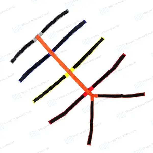 Backboard Color Coded Spider Straps for Spine Board Stretcher Immobilization - surgical instruments manufactured by Waqar International, Sialkot - view 2