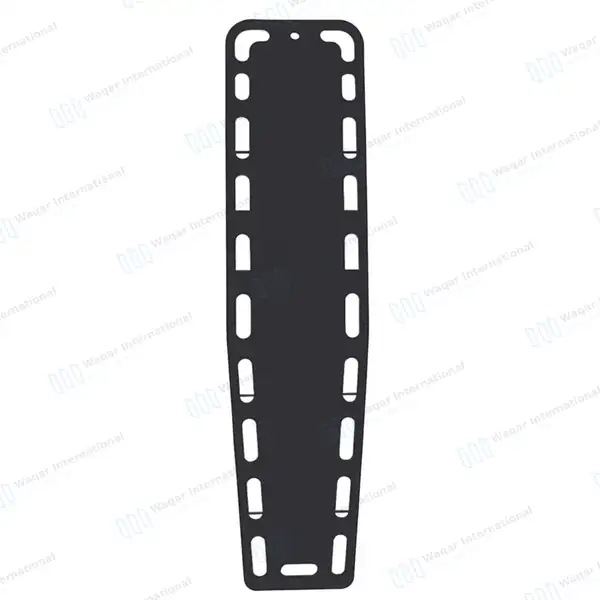 Spine Board Stretcher Backboard Immobilization – Black - surgical instruments manufactured by Waqar International, Sialkot - view 2