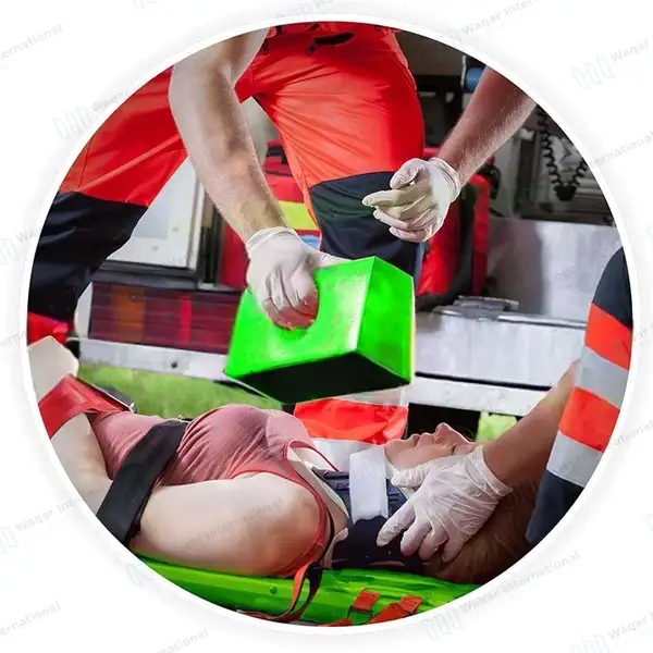 Spine Board Stretcher Backboard Immobilization – Green - surgical instruments manufactured by Waqar International, Sialkot - view 6