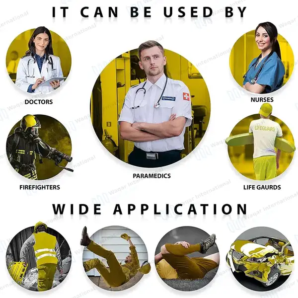 Spine Board Stretcher Backboard Immobilization – Yellow - surgical instruments manufactured by Waqar International, Sialkot - view 4