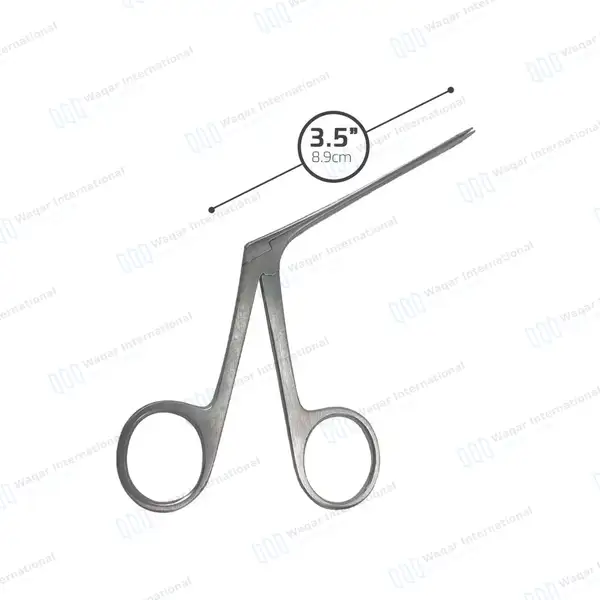 Micro Alligator Forceps 3.5″ Serrated Jaws - surgical instruments manufactured by Waqar International, Sialkot - view 3