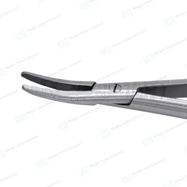 2 Castroviejo Micro Needle Holder 5″ Straight & Curved Smooth Tip - surgical instruments manufactured by Waqar International, Sialkot - view 2