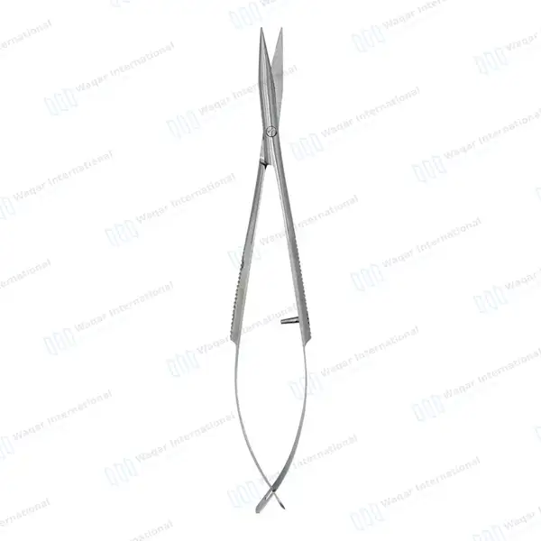 Castroviejo Micro Scissor 4.5″ Curved - surgical instruments manufactured by Waqar International, Sialkot - view 9