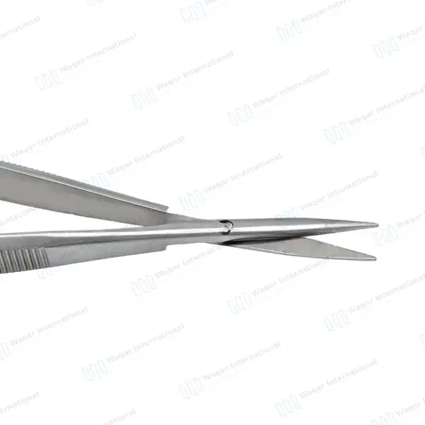 2 Castroviejo Micro Scissors 4.5″ Straight & Curved - surgical instruments manufactured by Waqar International, Sialkot - view 6