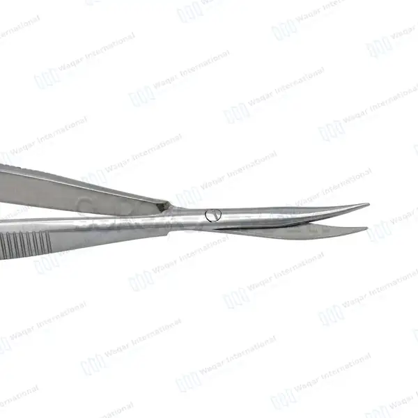 2 Castroviejo Micro Scissors 4.5″ Straight & Curved - surgical instruments manufactured by Waqar International, Sialkot - view 7