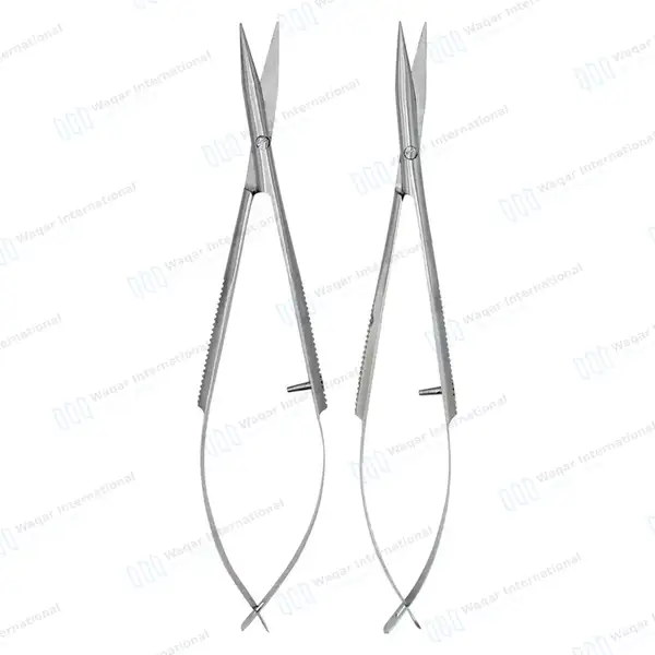 2 Castroviejo Micro Scissors 7.5″ Straight & Curved - surgical instruments manufactured by Waqar International, Sialkot - view 8