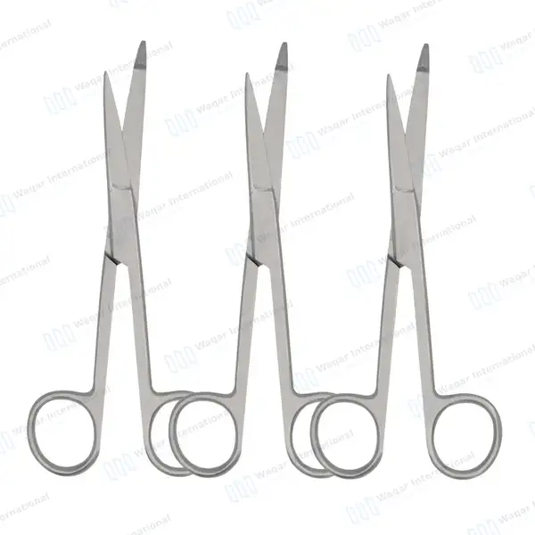 3 Knowles Bandage Scissors 5.5″ Straight - surgical instruments manufactured by Waqar International, Sialkot - view 2