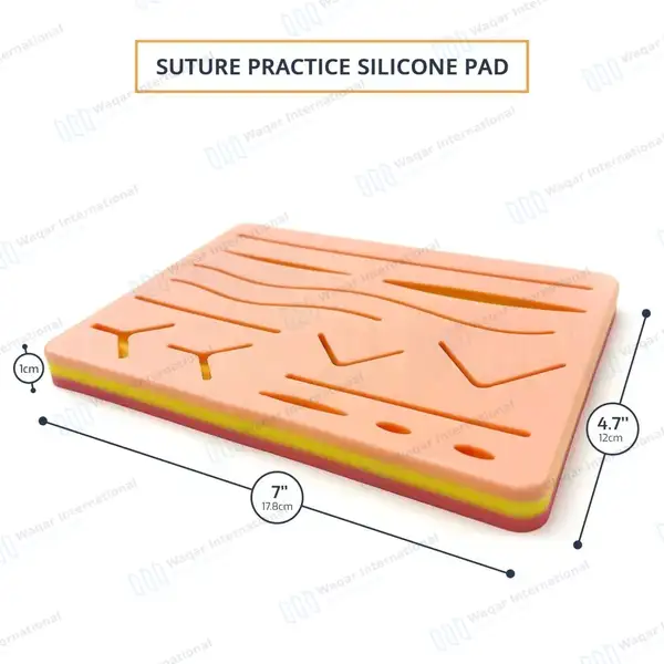 500 Pcs Medical Skin Suture Practice Silicone Pad Set - surgical instruments manufactured by Waqar International, Sialkot - view 3