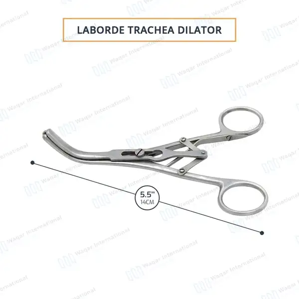 10 Laborde Tracheal Dilator Forceps 5.5″ with 3 Blades - surgical instruments manufactured by Waqar International, Sialkot - view 3