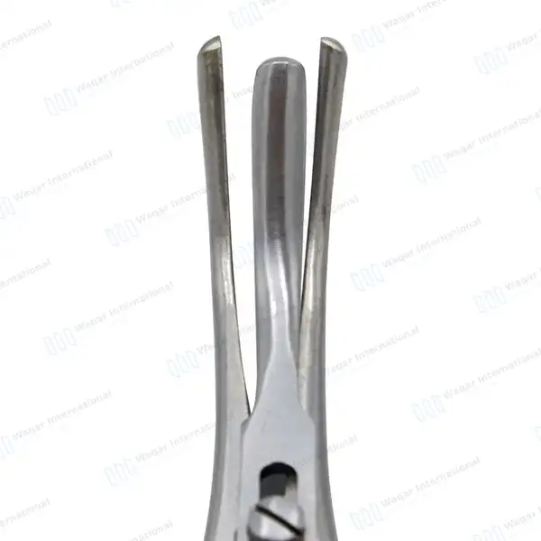 2 Laborde Tracheal Dilator Forceps 5.5″ 3 Prong with Gold Handle - surgical instruments manufactured by Waqar International, Sialkot - view 6