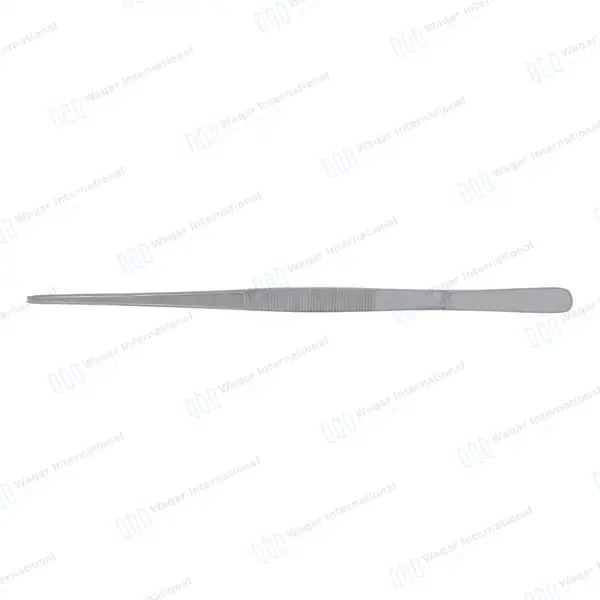 Kitchen Tweezer 10″ Straight Tip BBQ Grill Plating Long Food Tongs – Silver - surgical instruments manufactured by Waqar International, Sialkot - view 6