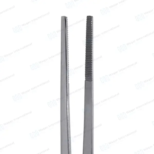 Kitchen Tweezer 12″ Straight Tip BBQ Grill Plating Long Food Tongs – Silver - surgical instruments manufactured by Waqar International, Sialkot - view 5