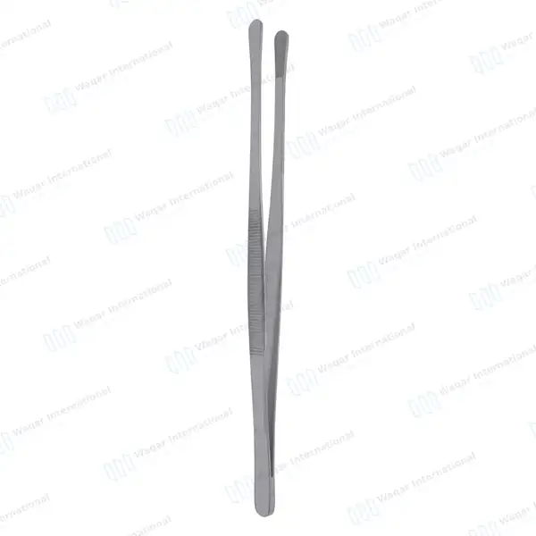 Kitchen Tweezer 10″ Round Tip BBQ Grill Plating Long Food Tongs – Silver - surgical instruments manufactured by Waqar International, Sialkot - view 7