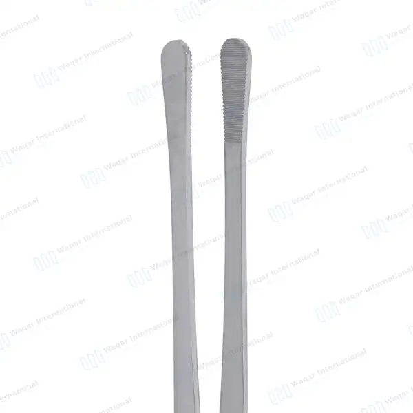 Kitchen Tweezer 12″ Round Tip BBQ Grill Plating Long Food Tongs – Silver - surgical instruments manufactured by Waqar International, Sialkot - view 5